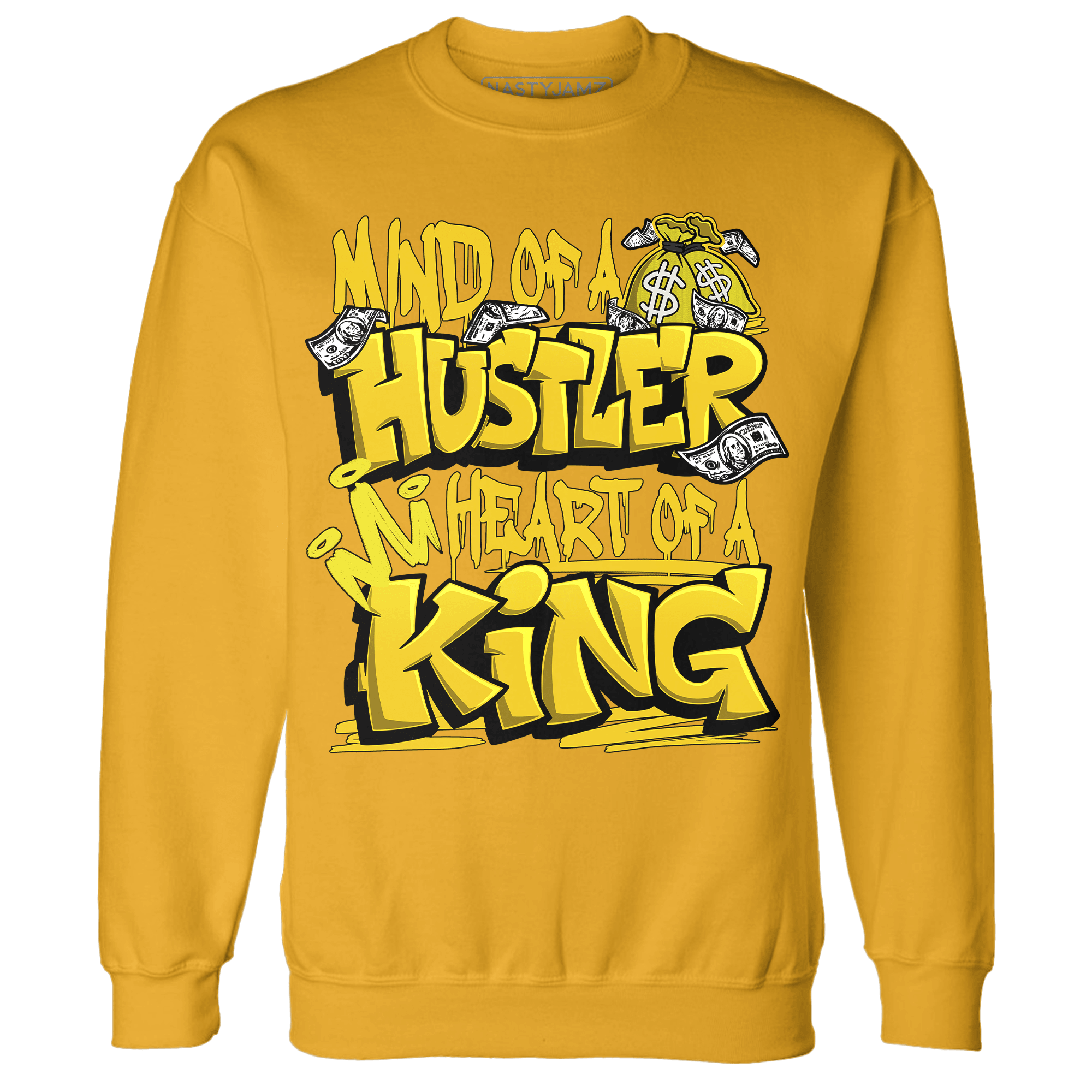 Vivid Sulfur 4s Sweatshirt Match Hustler Heart King - NastyJamz