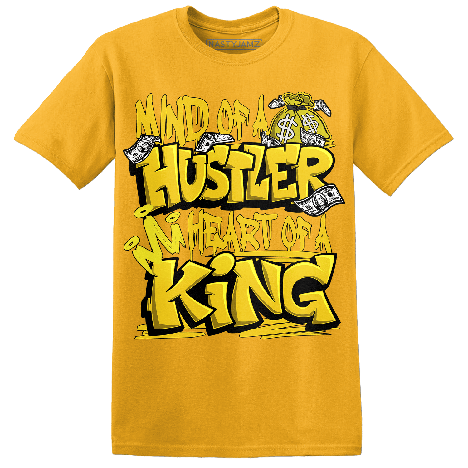 Vivid Sulfur 4s T Shirt Match Hustler Heart King - NastyJamz