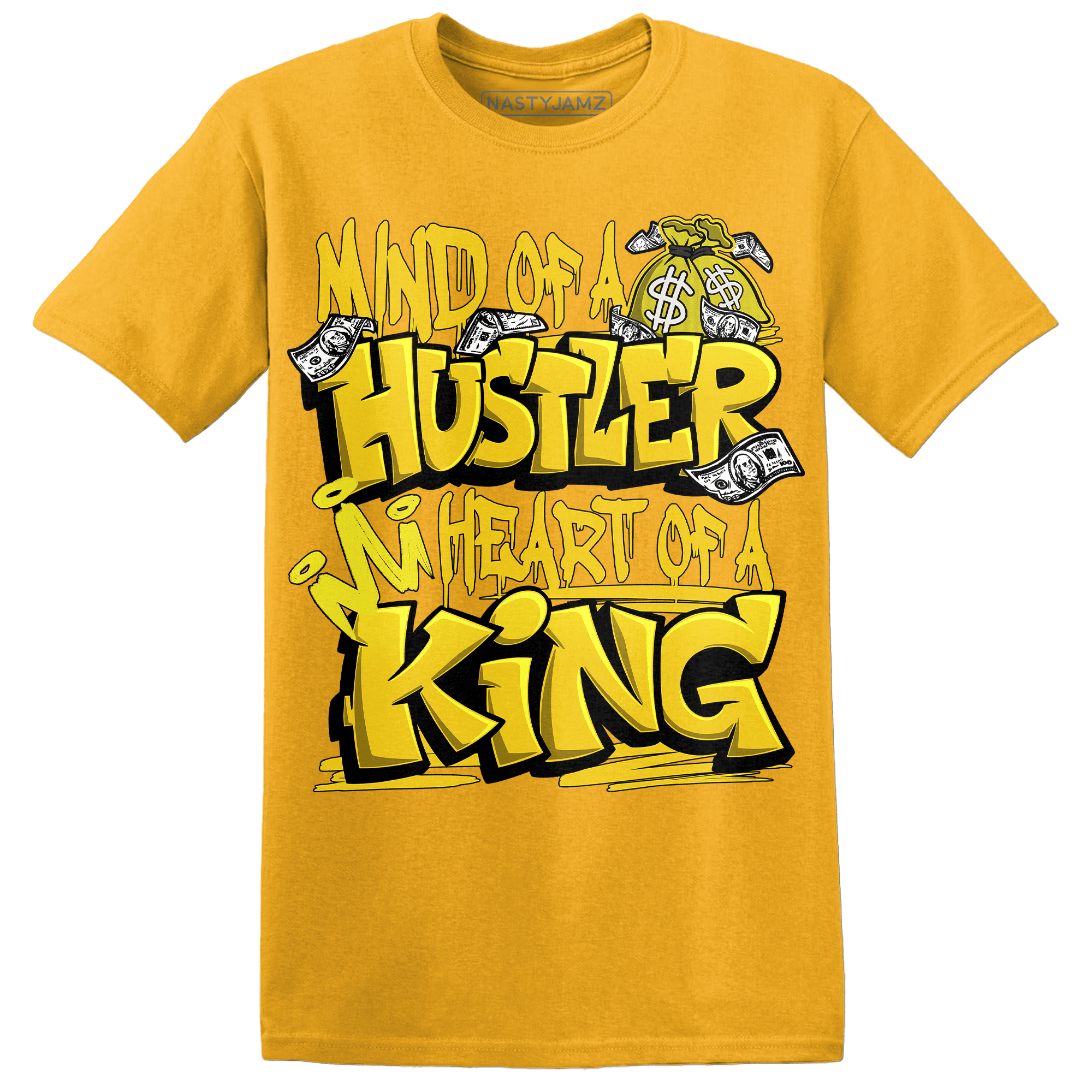 Vivid Sulfur 4s T Shirt Match Hustler Heart King - NastyJamz