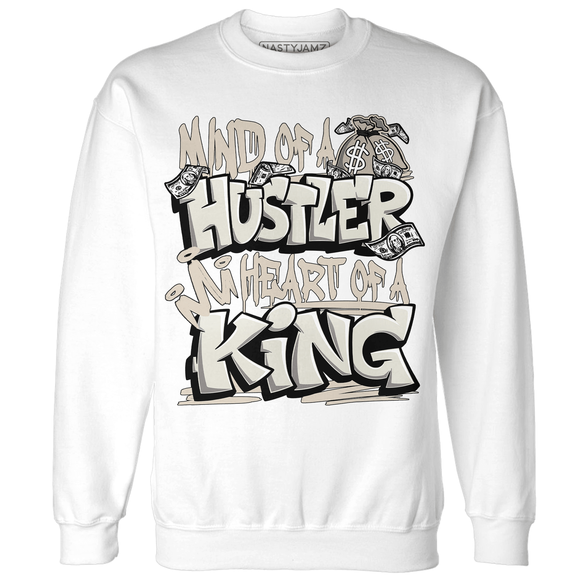 SE Sail 5s Sweatshirt Match Hustler Heart King - NastyJamz