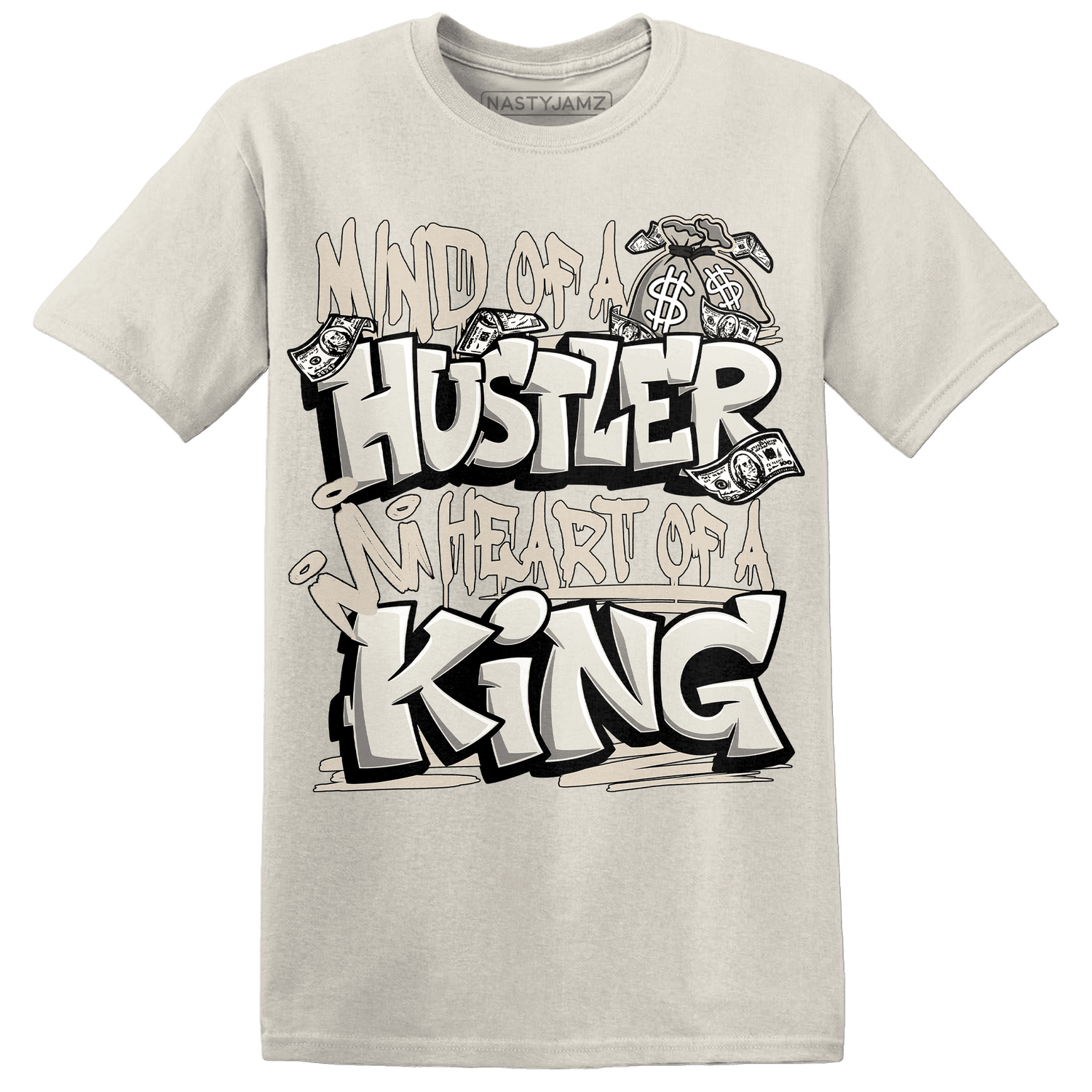 SE Sail 5s T Shirt Match Hustler Heart King - NastyJamz