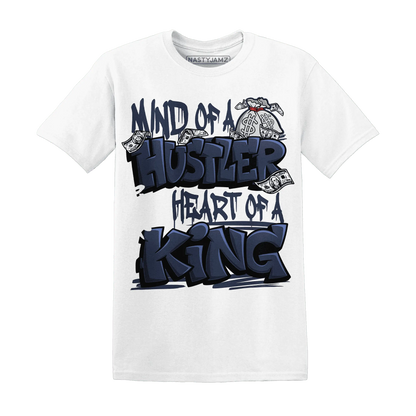White-Navy-6s-T-Shirt-Match-Hustler-Heart-King