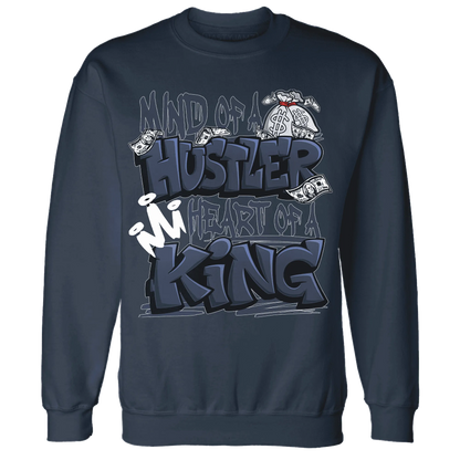 White-Navy-6s-Sweatshirt-Match-Hustler-Heart-King