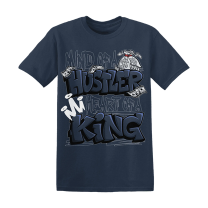 White-Navy-6s-T-Shirt-Match-Hustler-Heart-King