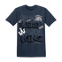 White-Navy-6s-T-Shirt-Match-Hustler-Heart-King