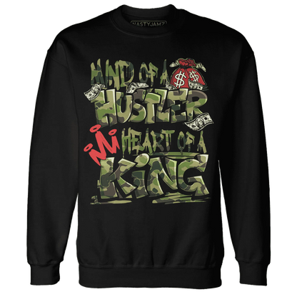 AM-90-Dark-Sage-Solar-Red-NastyJamz-Sweatshirt-Match-Hustler-Heart-King