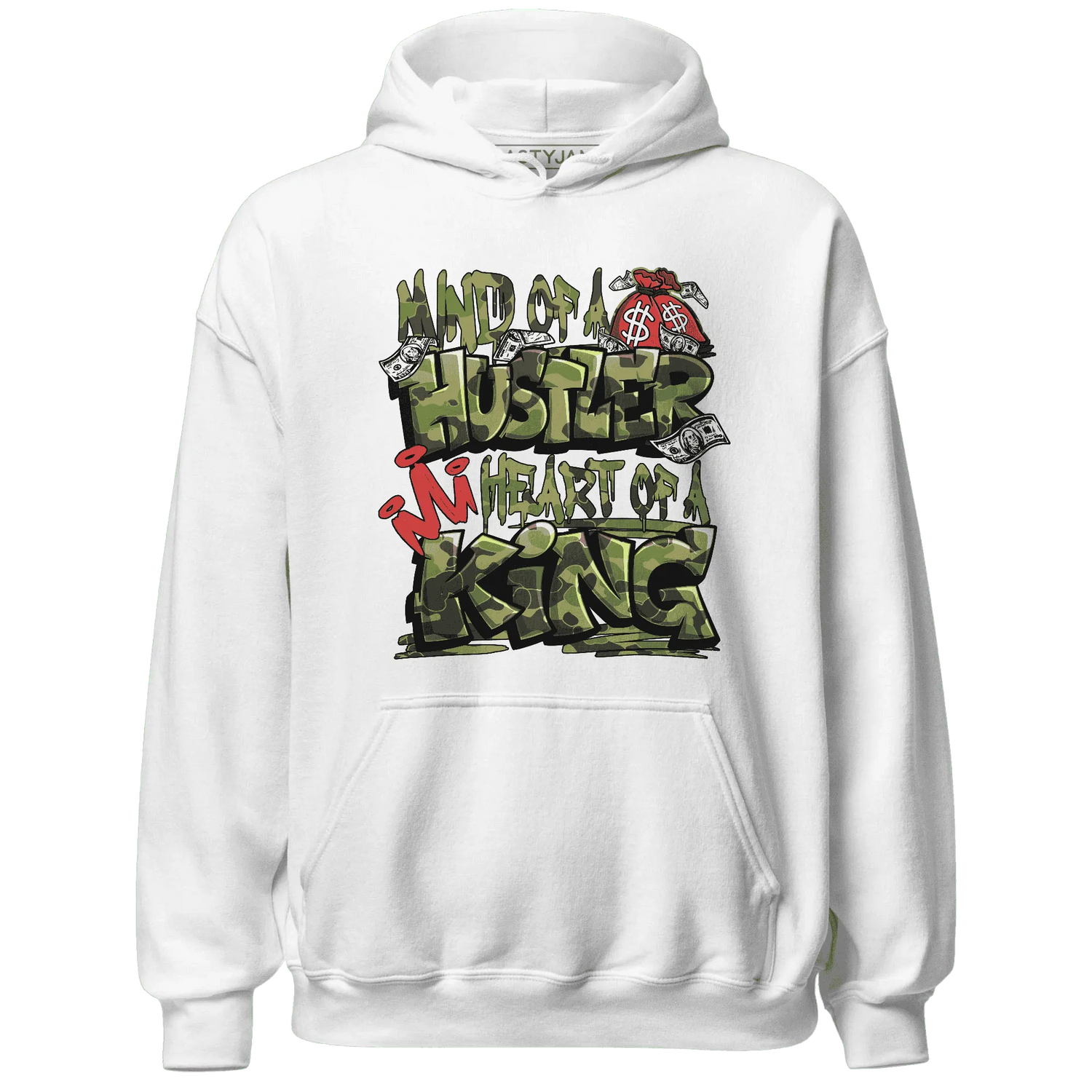 AM-90-Dark-Sage-Solar-Red-NastyJamz-Hoodie-Match-Hustler-Heart-King