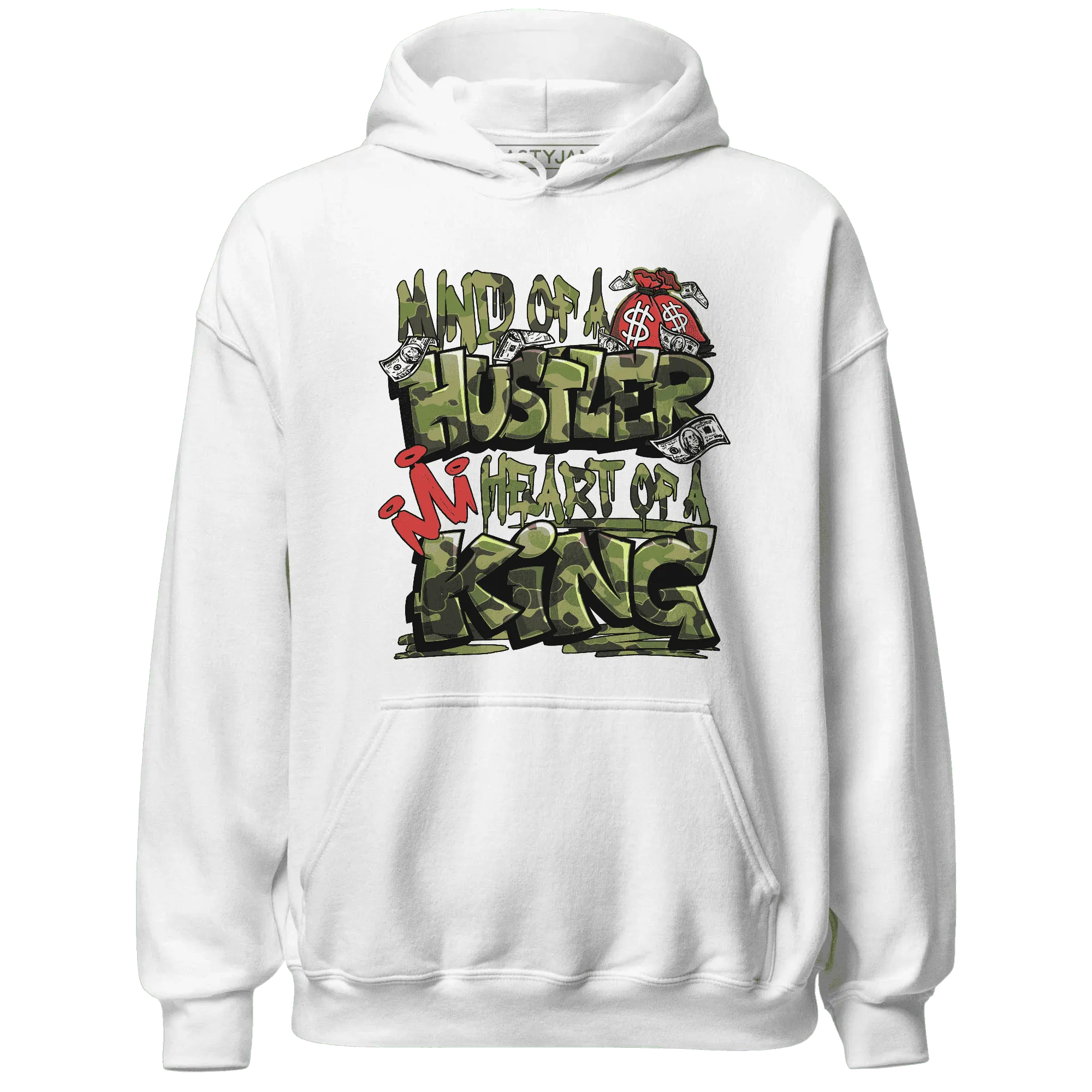 AM-90-Dark-Sage-Solar-Red-NastyJamz-Hoodie-Match-Hustler-Heart-King