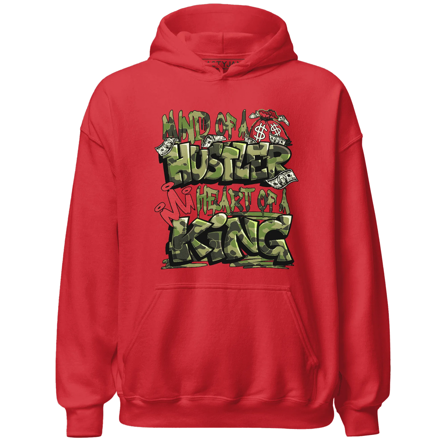 AM-90-Dark-Sage-Solar-Red-NastyJamz-Hoodie-Match-Hustler-Heart-King