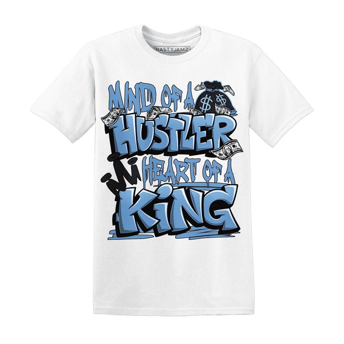 NastyJamz-AM-Plus-Black-Univercitii-Blue-T-Shirt-Match-Hustler-Heart-King