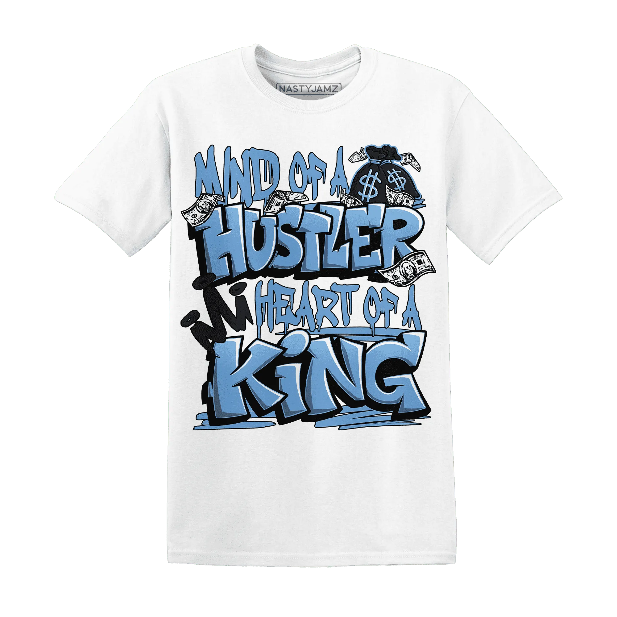 NastyJamz-AM-Plus-Black-Univercitii-Blue-T-Shirt-Match-Hustler-Heart-King
