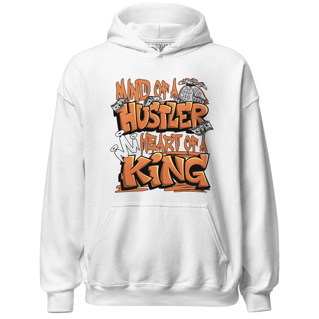 NastyJamz-AM-TW-White-Orange-Hoodie-Match-Hustler-Heart-King