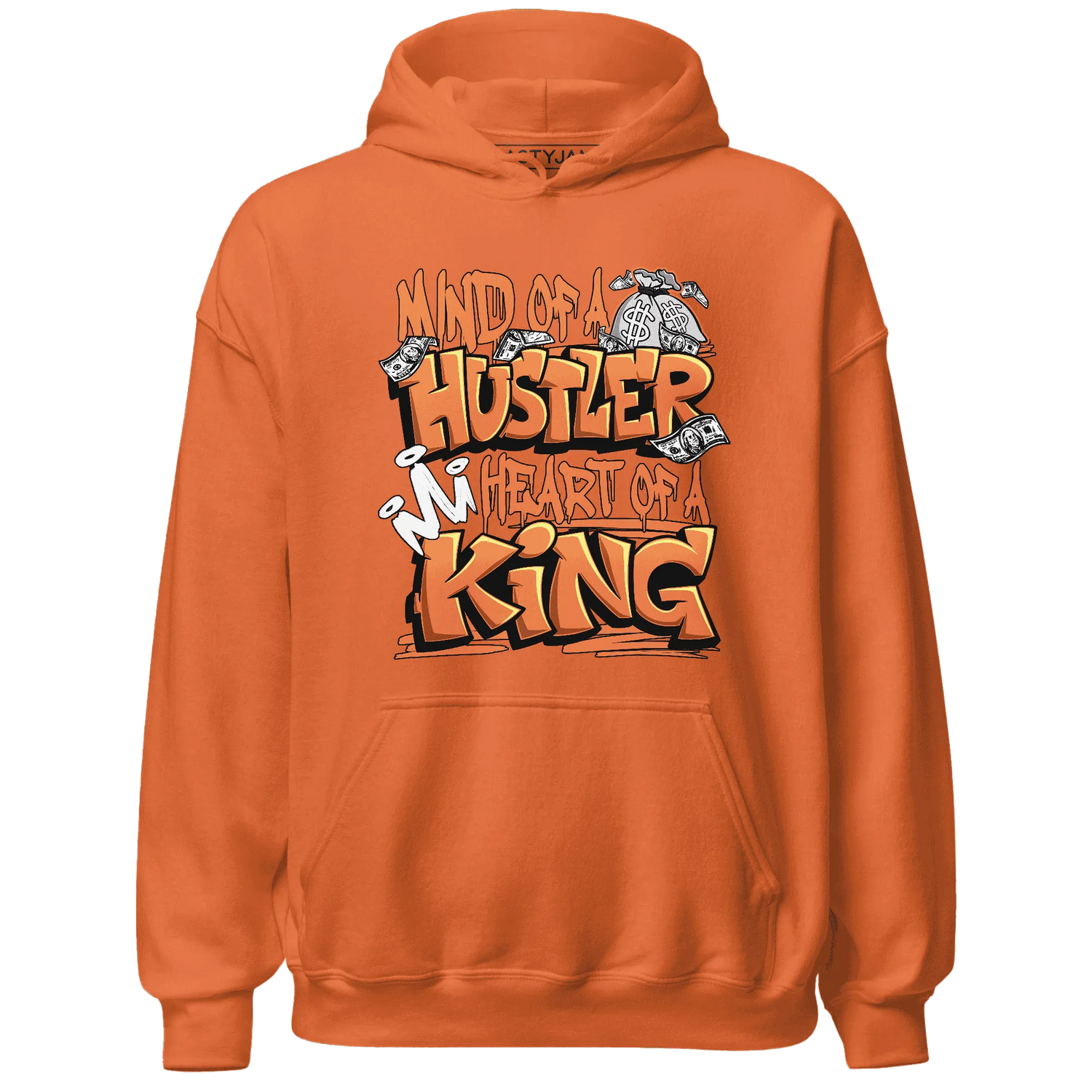 NastyJamz-AM-TW-White-Orange-Hoodie-Match-Hustler-Heart-King