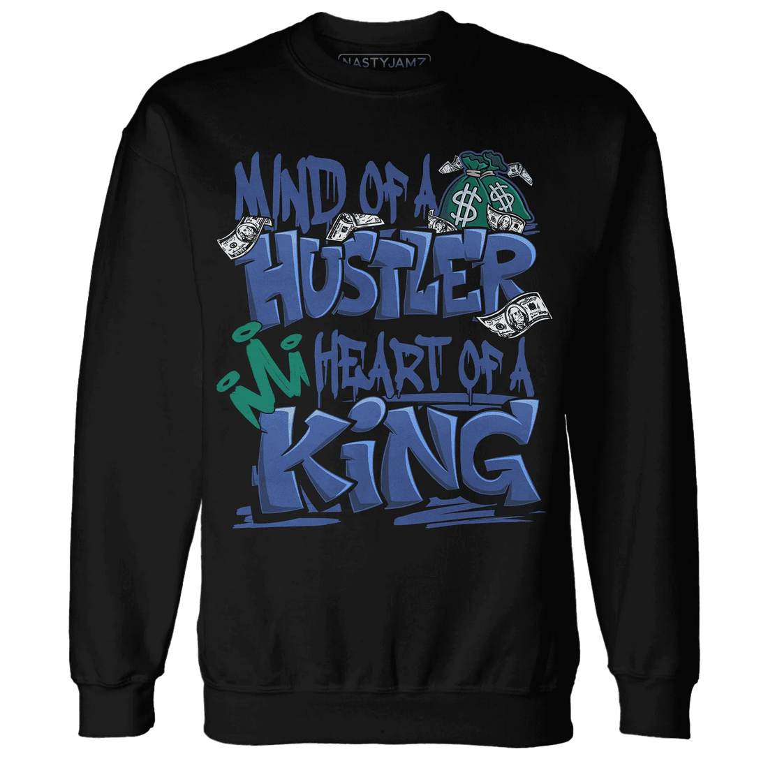 Dunk-Hyper-Royal-Malachite-NastyJamz-Sweatshirt-Match-Hustler-Heart-King