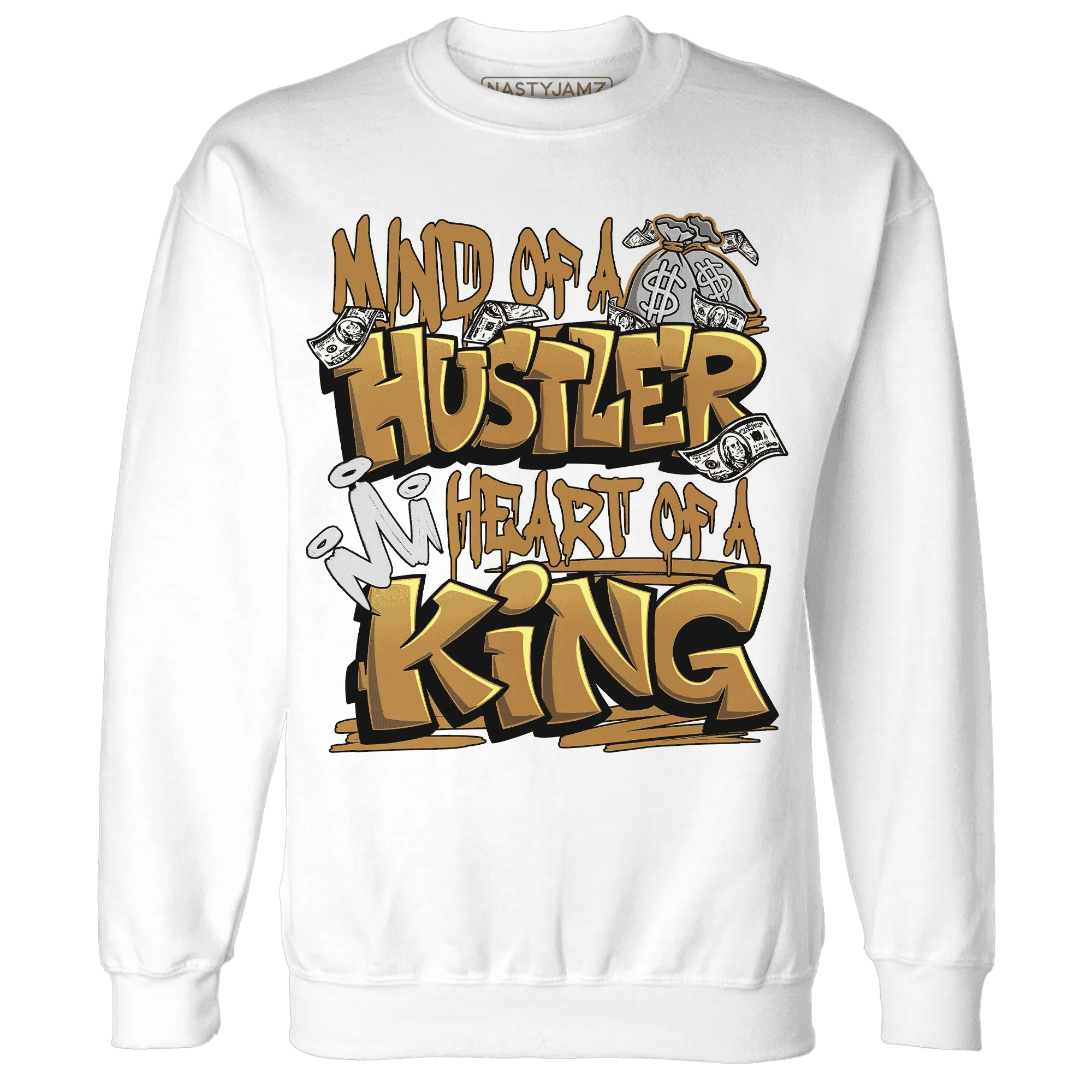 Dunk-Low-Retro-Wheat-Orange-NastyJamz-Sweatshirt-Match-Hustler-Heart-King
