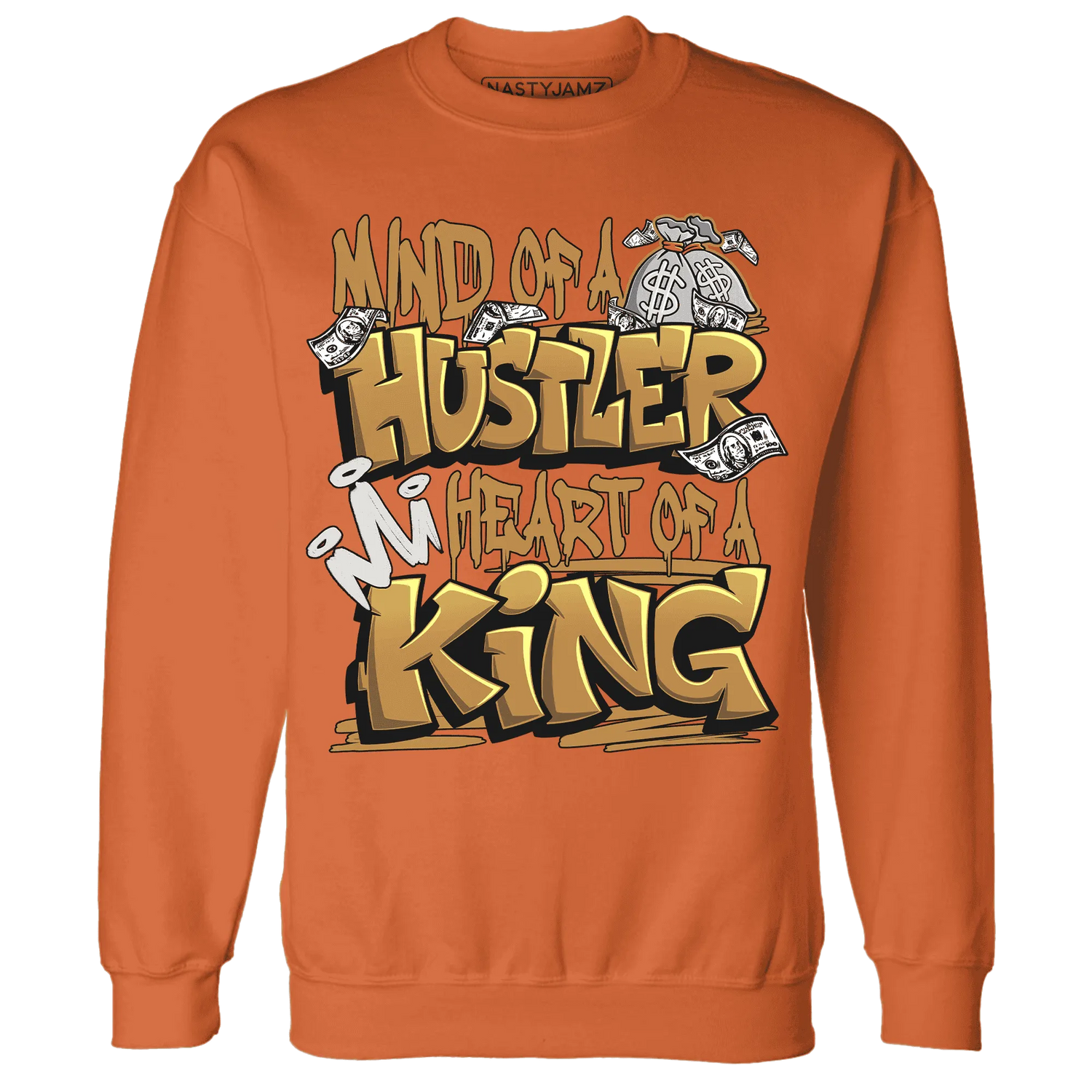 Dunk-Low-Retro-Wheat-Orange-NastyJamz-Sweatshirt-Match-Hustler-Heart-King
