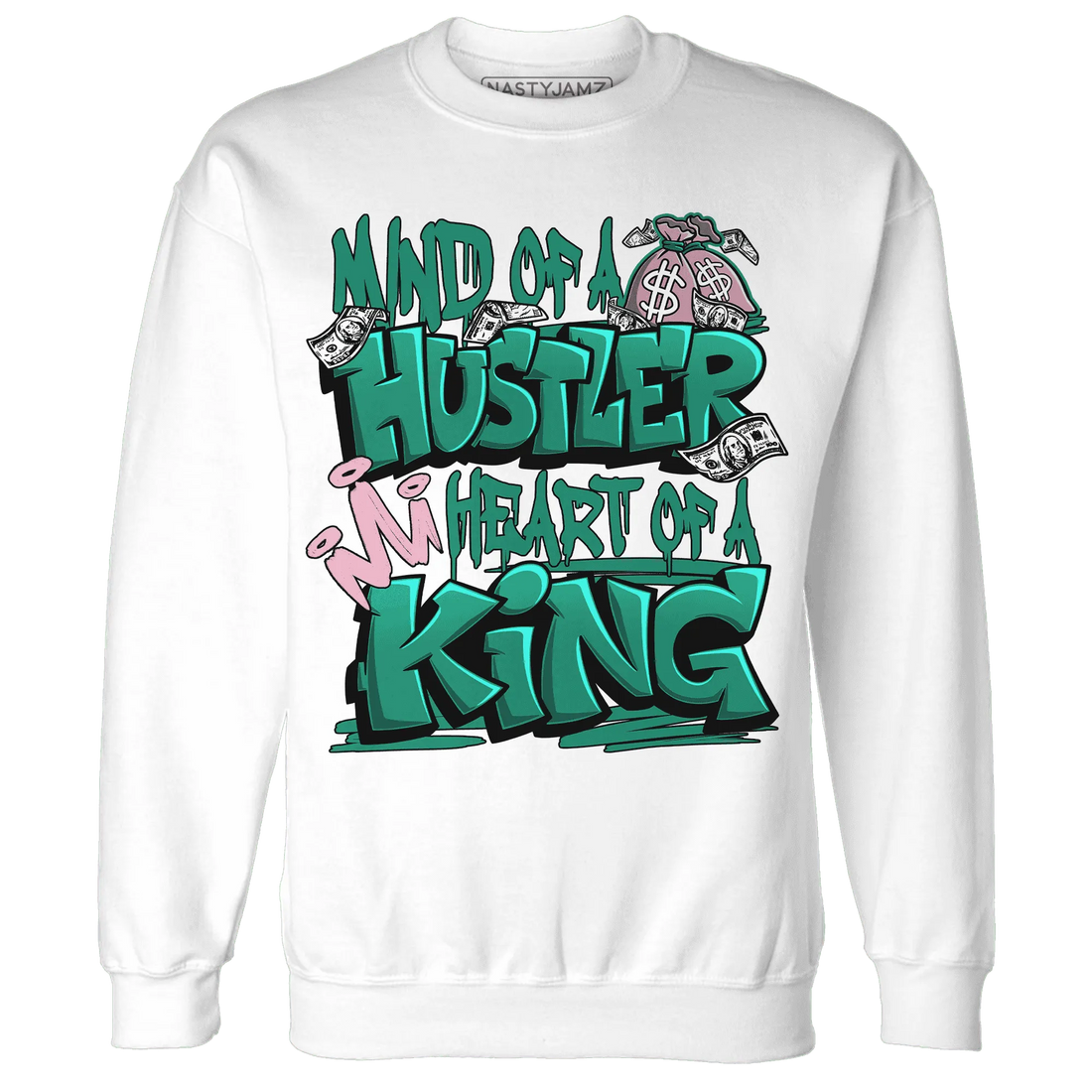 NastyJamz-Dunk-Pink-Malachite-Medium-Soft-Low-Sail-Sweatshirt-Match-Hustler-Heart-King