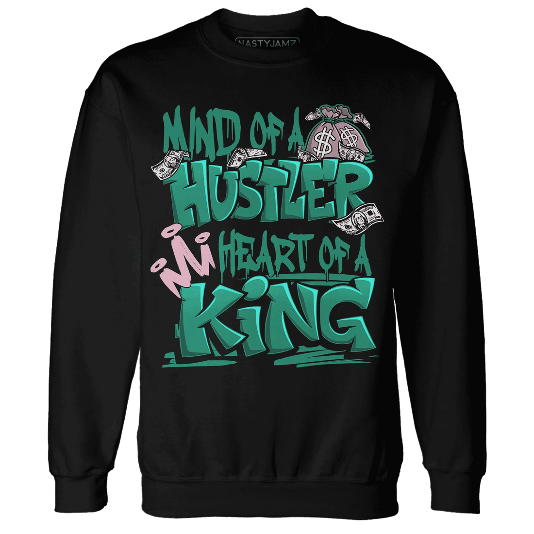 NastyJamz-Dunk-Pink-Malachite-Medium-Soft-Low-Sail-Sweatshirt-Match-Hustler-Heart-King
