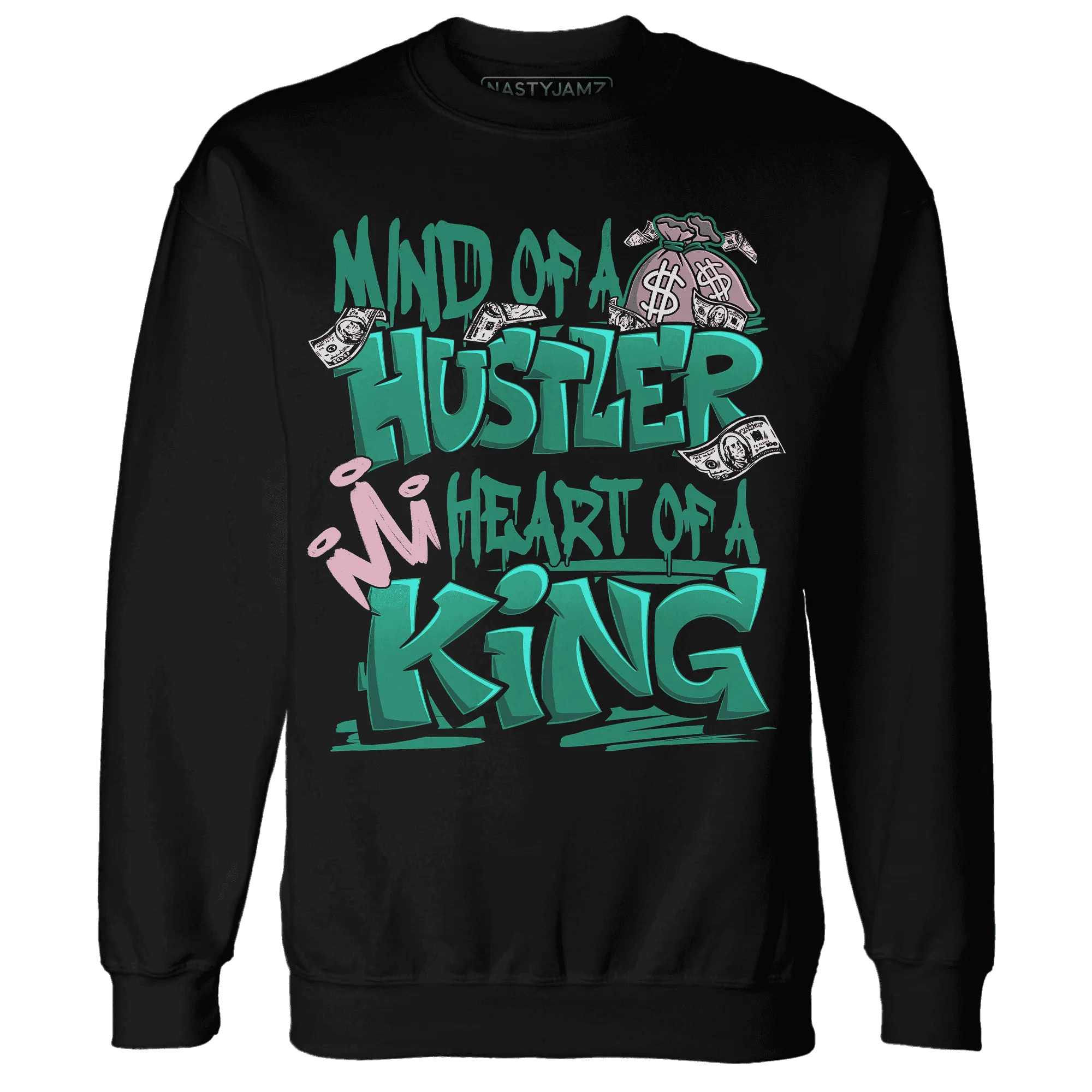 NastyJamz-Dunk-Pink-Malachite-Medium-Soft-Low-Sail-Sweatshirt-Match-Hustler-Heart-King
