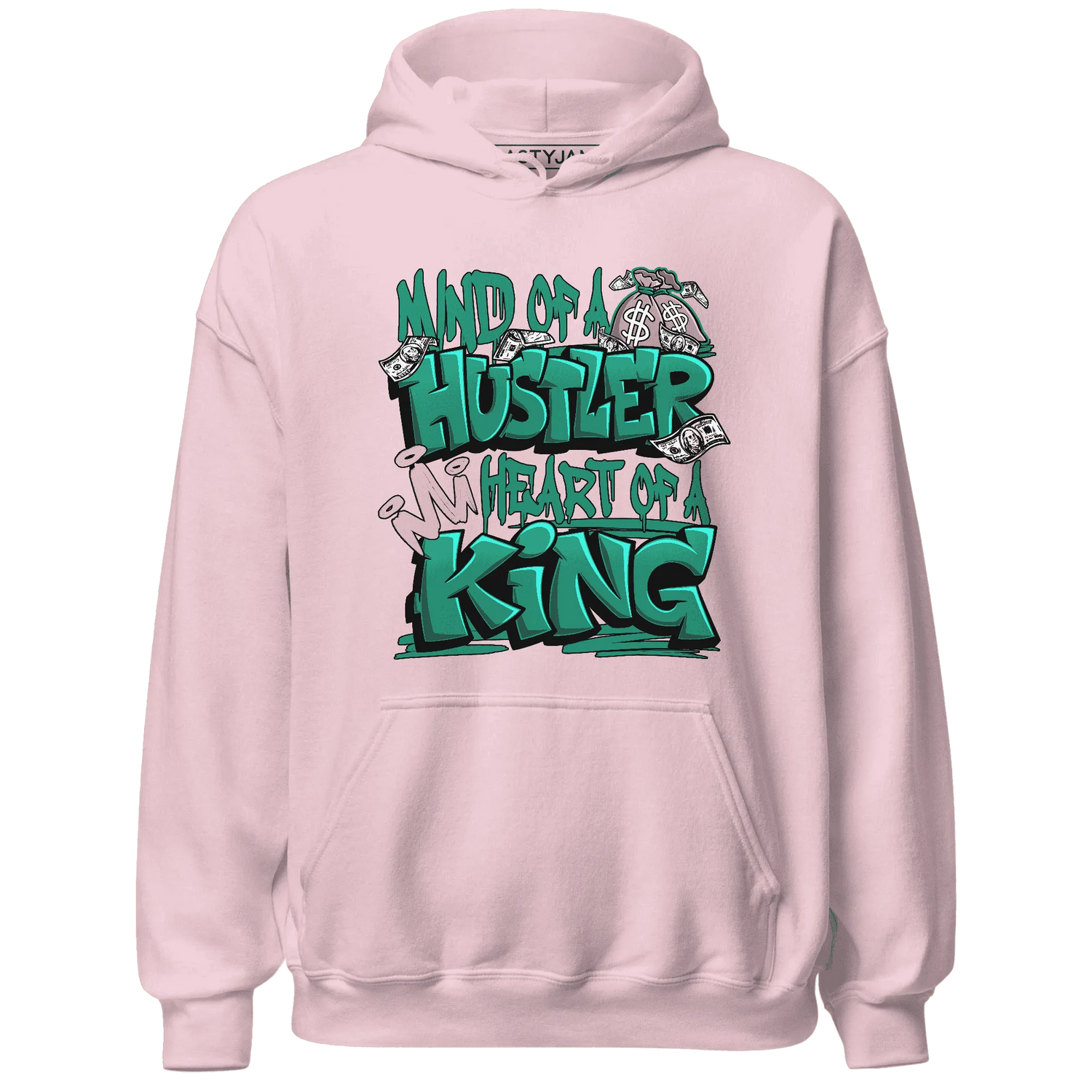 NastyJamz-Dunk-Pink-Malachite-Medium-Soft-Low-Sail-Hoodie-Match-Hustler-Heart-King