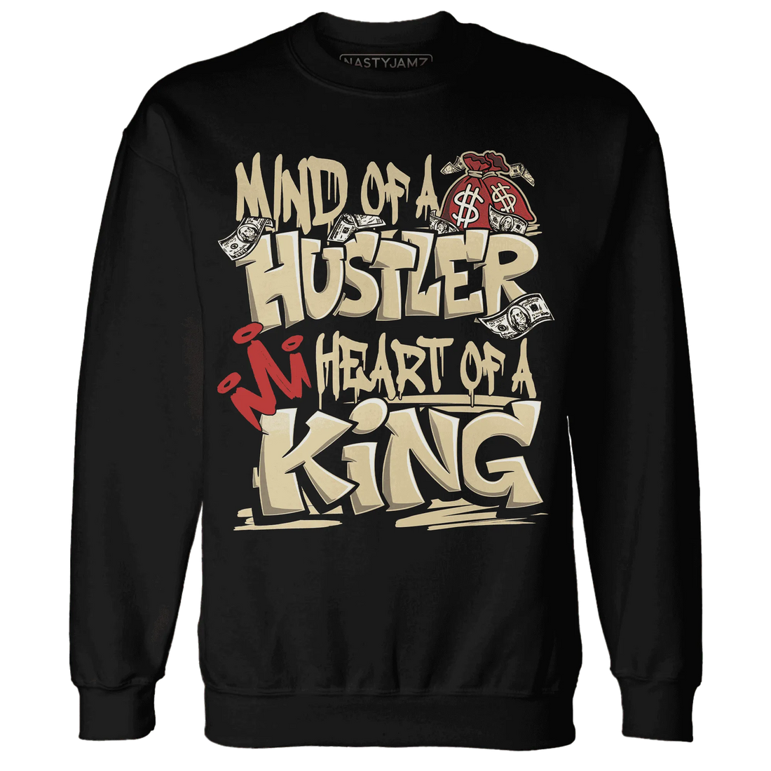 Dunk-Strawberry-Waffle-NastyJamz-Sweatshirt-Match-Hustler-Heart-King