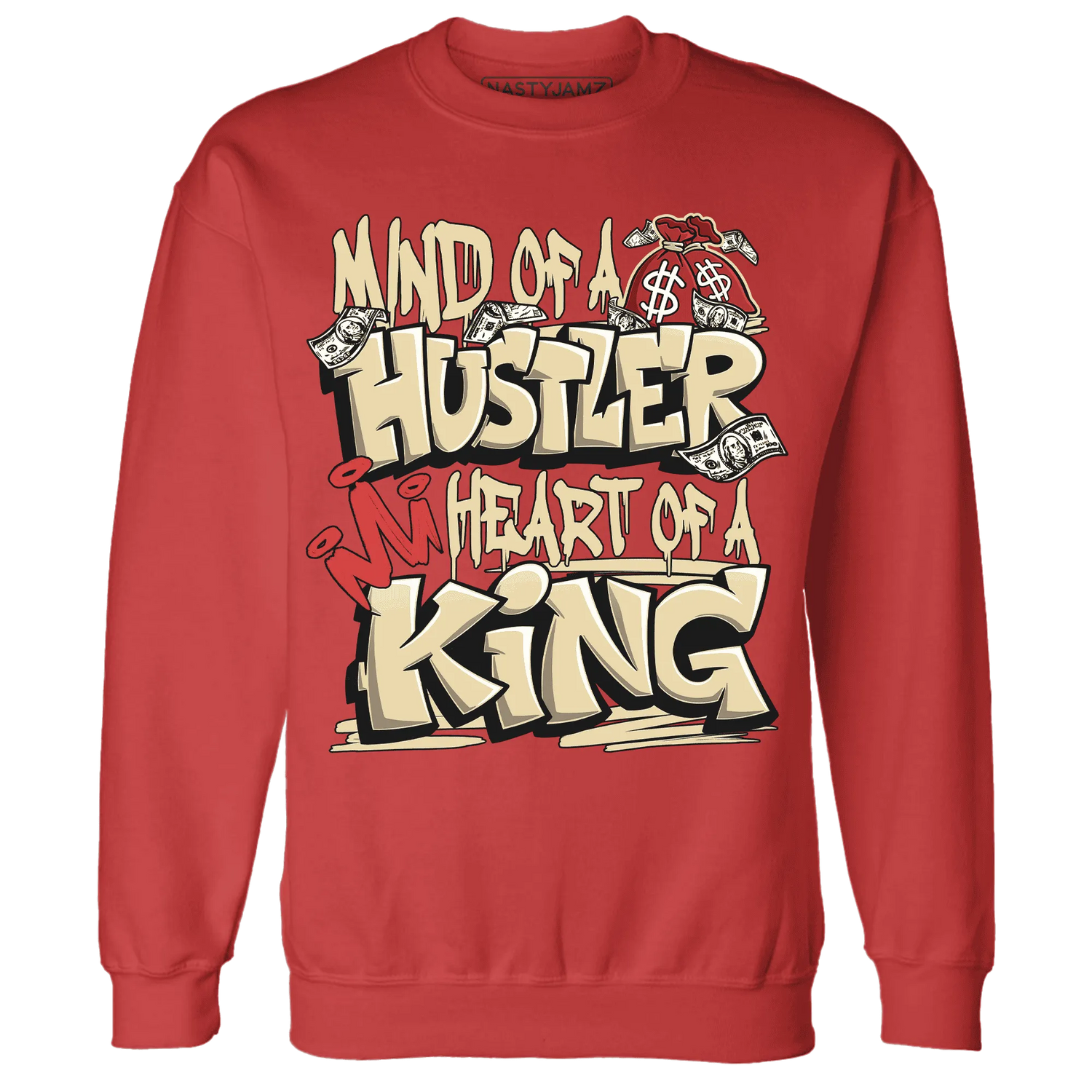 Dunk-Strawberry-Waffle-NastyJamz-Sweatshirt-Match-Hustler-Heart-King
