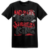Jumman Jack Universityy Red T Shirt Match Hustler Heart King - NastyJamz