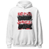 Jumman Jack Universityy Red Hoodie Match Hustler Heart King - NastyJamz