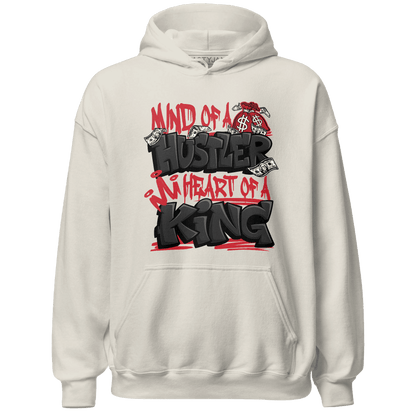Jumman Jack Universityy Red Hoodie Match Hustler Heart King - NastyJamz