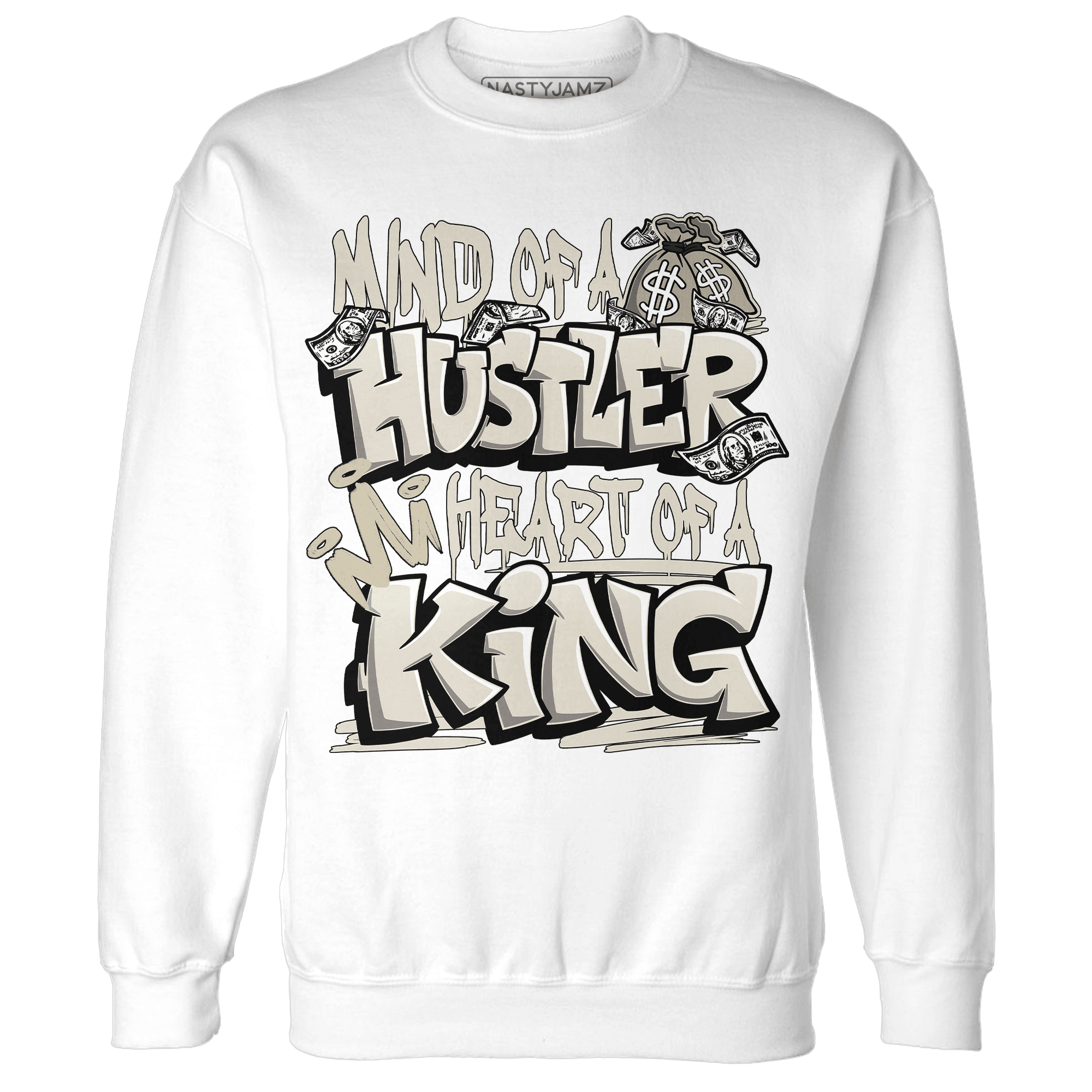 Gratitude 11s Sweatshirt Match Hustler Heart King - NastyJamz