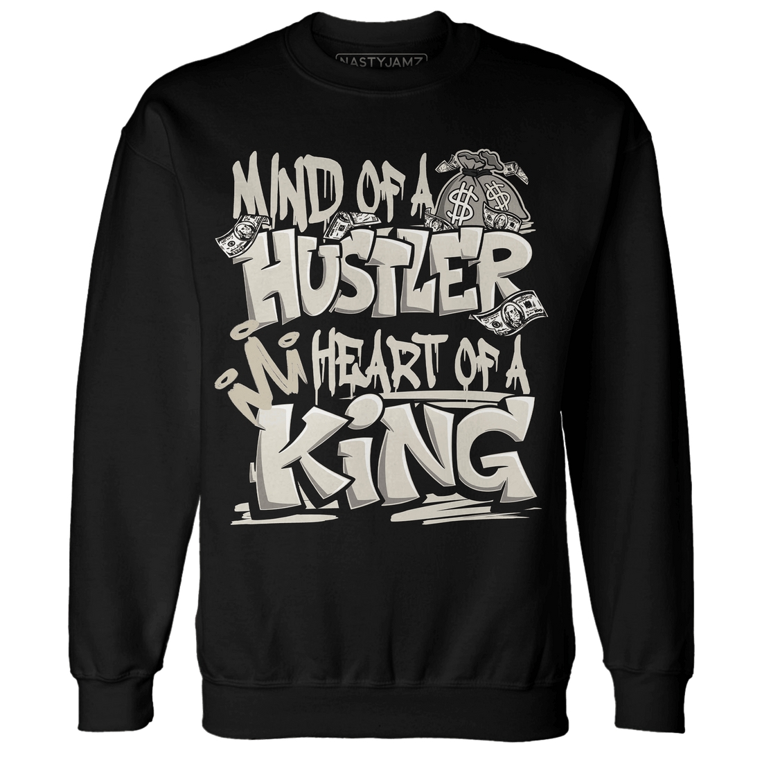 Gratitude 11s Sweatshirt Match Hustler Heart King - NastyJamz