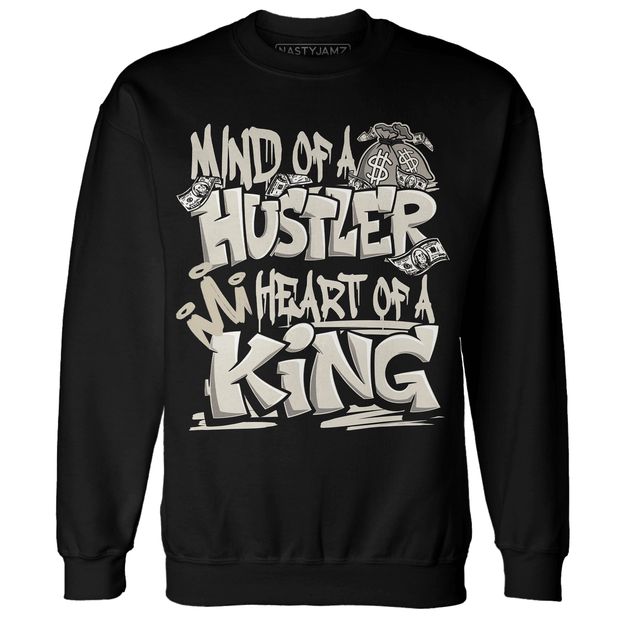 Gratitude 11s Sweatshirt Match Hustler Heart King - NastyJamz