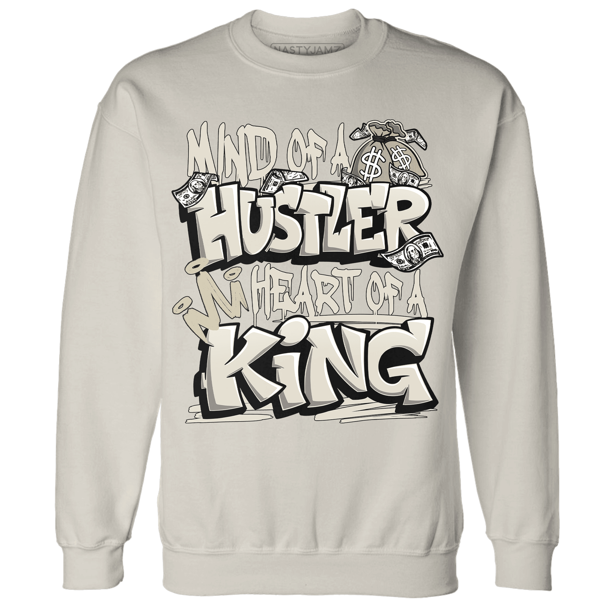 Gratitude 11s Sweatshirt Match Hustler Heart King - NastyJamz