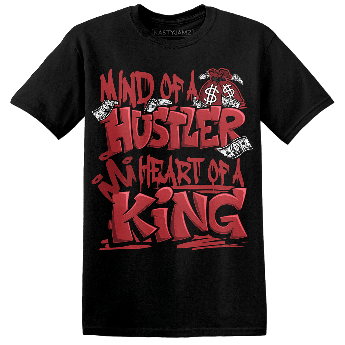 Cherry 12s T Shirt Match Hustler Heart King - NastyJamz