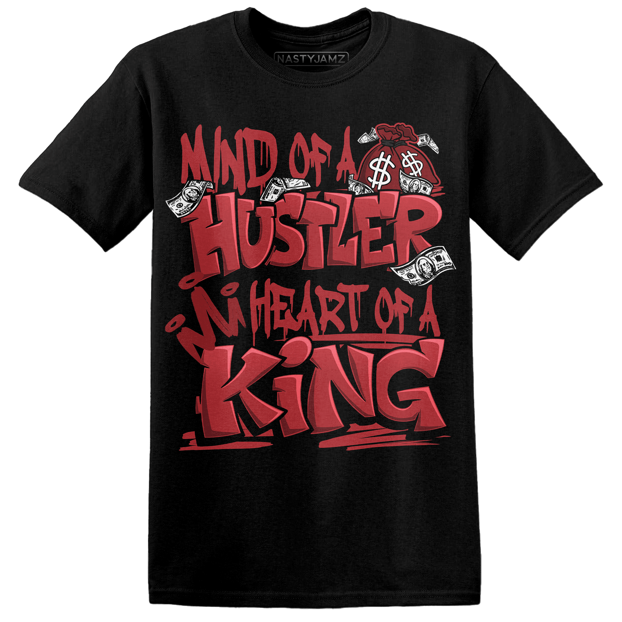 Cherry 12s T Shirt Match Hustler Heart King - NastyJamz