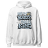 Blue Grey 13s Hoodie Match Hustler Heart King - NastyJamz