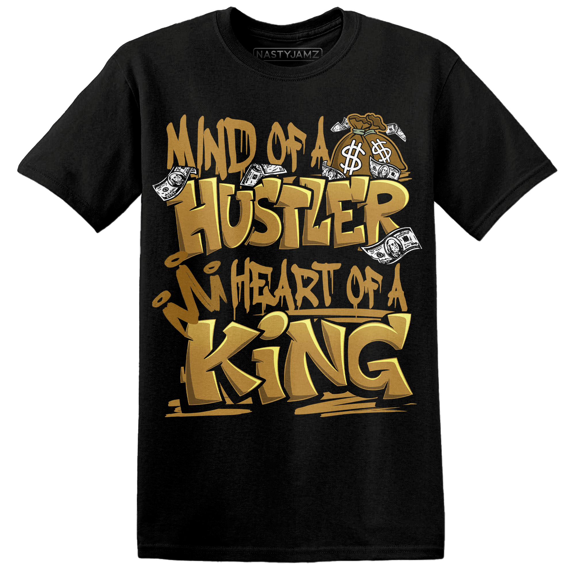 Wheat 13s T Shirt Match Hustler Heart King - NastyJamz