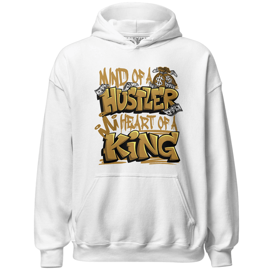 Wheat 13s Hoodie Match Hustler Heart King - NastyJamz