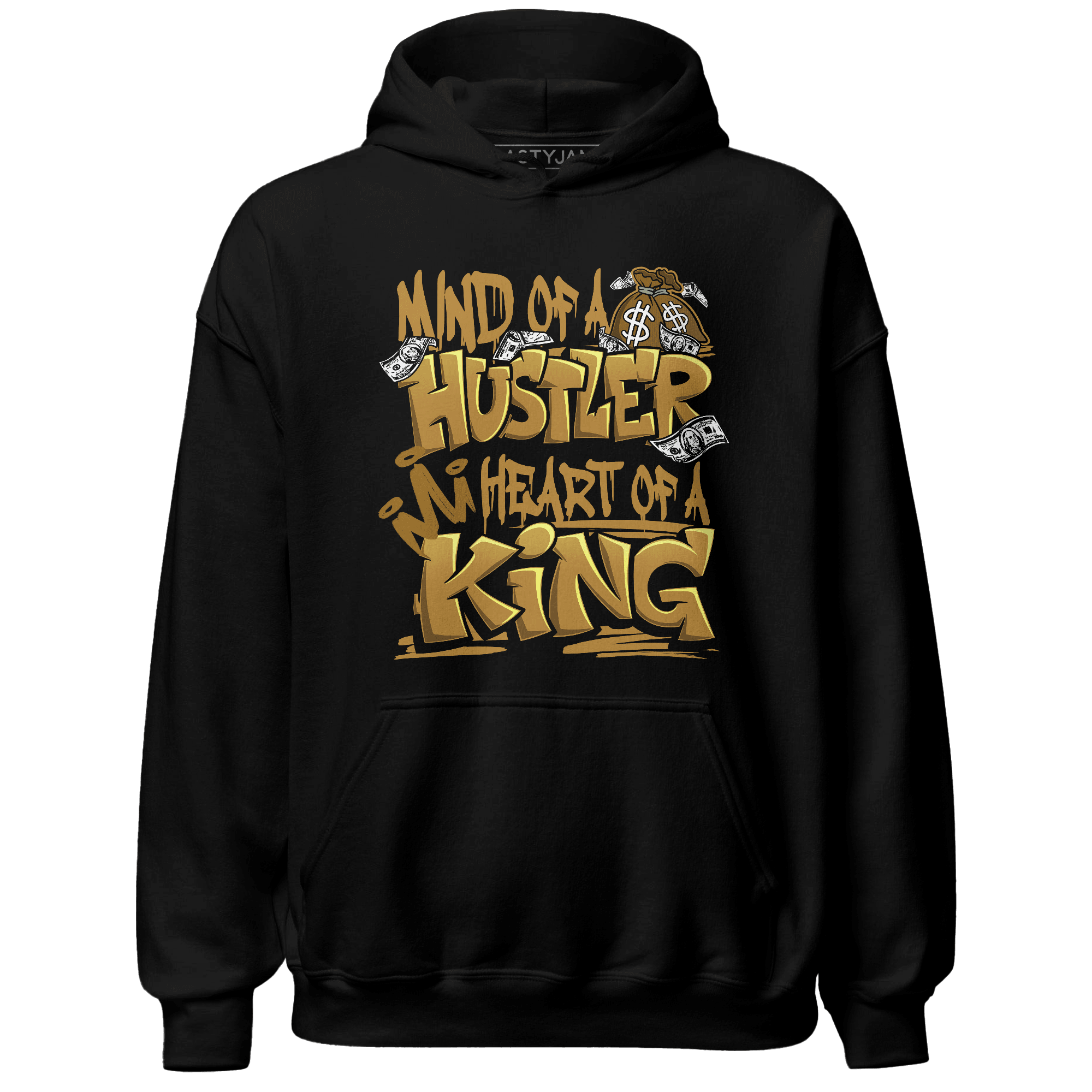 Wheat 13s Hoodie Match Hustler Heart King - NastyJamz