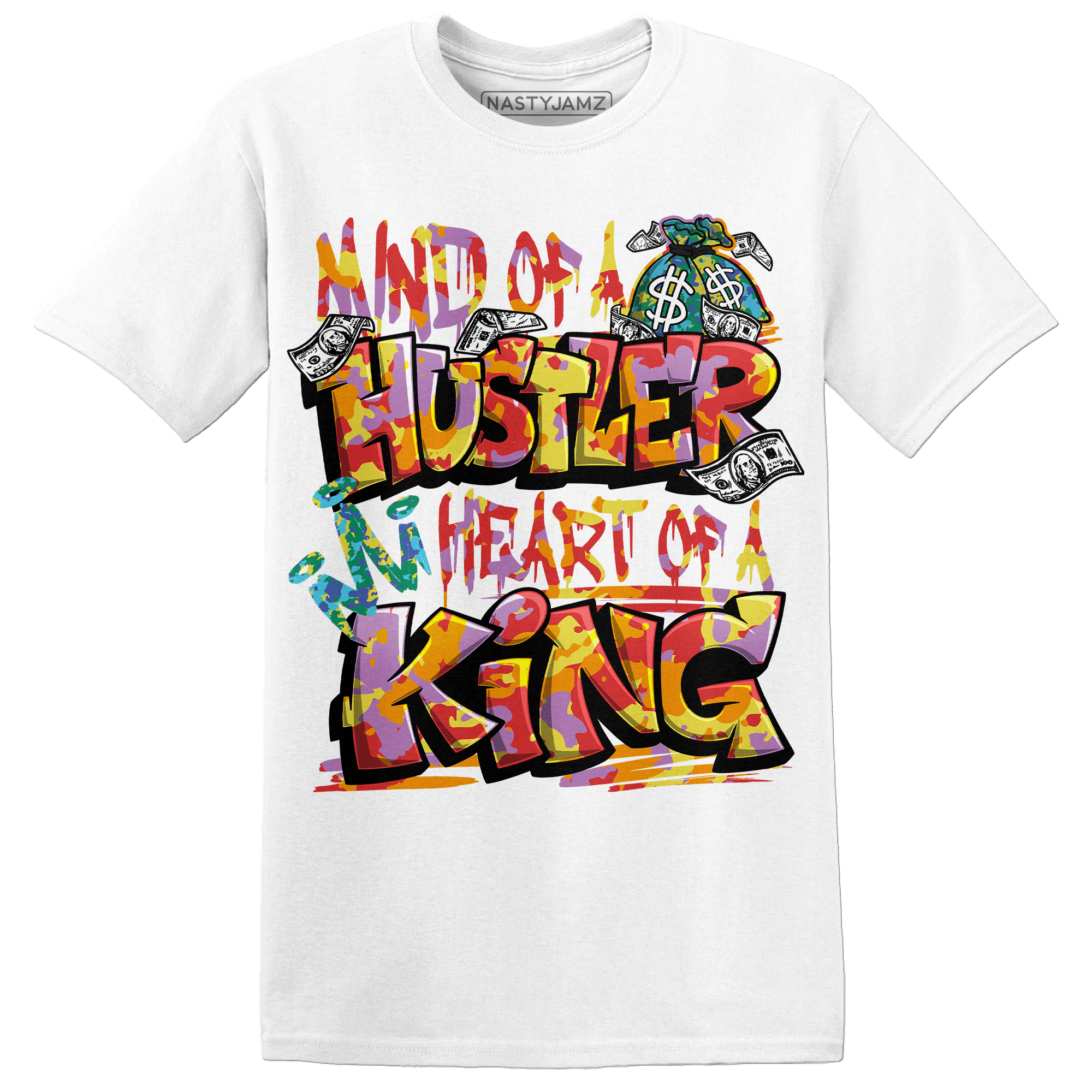 Mid GS Six Championships 1s T Shirt Match Hustler Heart King - NastyJamz