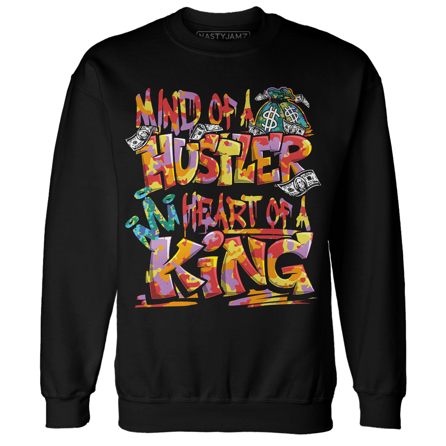 Mid GS Six Championships 1s Sweatshirt Match Hustler Heart King - NastyJamz