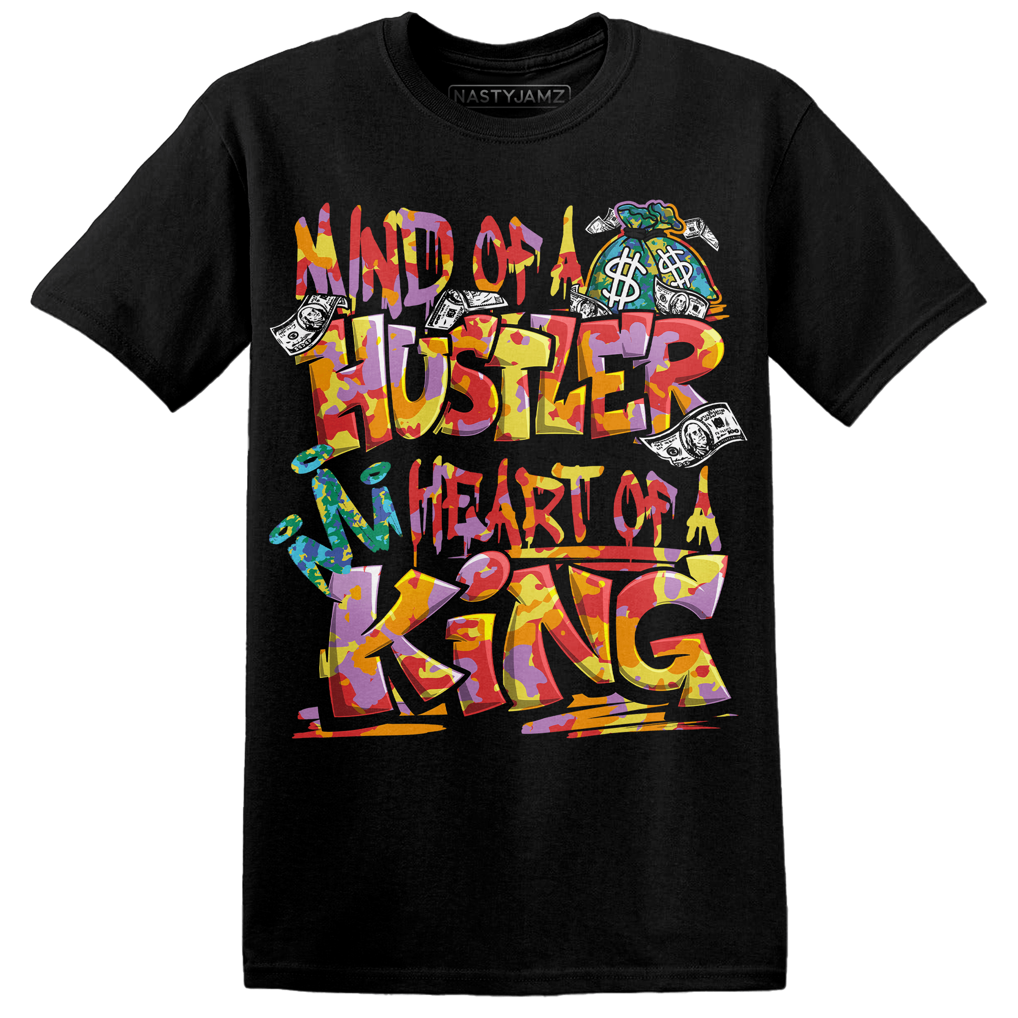Mid GS Six Championships 1s T Shirt Match Hustler Heart King - NastyJamz