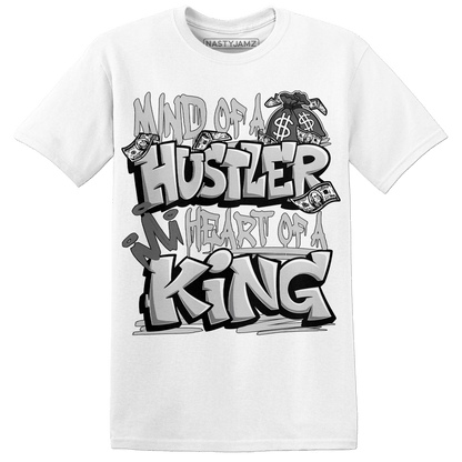 Retro High OG Black White 1s T Shirt Match Hustler Heart King - NastyJamz