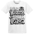 Retro High OG Black White 1s T Shirt Match Hustler Heart King - NastyJamz