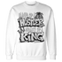 Retro High OG Black White 1s Sweatshirt Match Hustler Heart King - NastyJamz