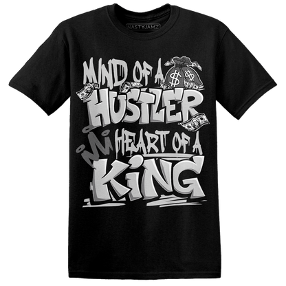 Retro High OG Black White 1s T Shirt Match Hustler Heart King - NastyJamz
