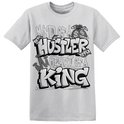 Retro High OG Black White 1s T Shirt Match Hustler Heart King - NastyJamz