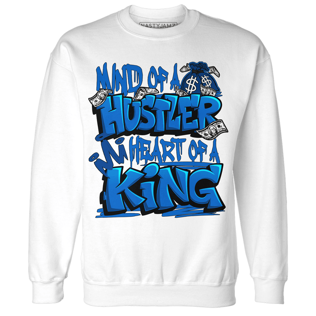 Royal Reimagined 1s Sweatshirt Match Hustler Heart King - NastyJamz