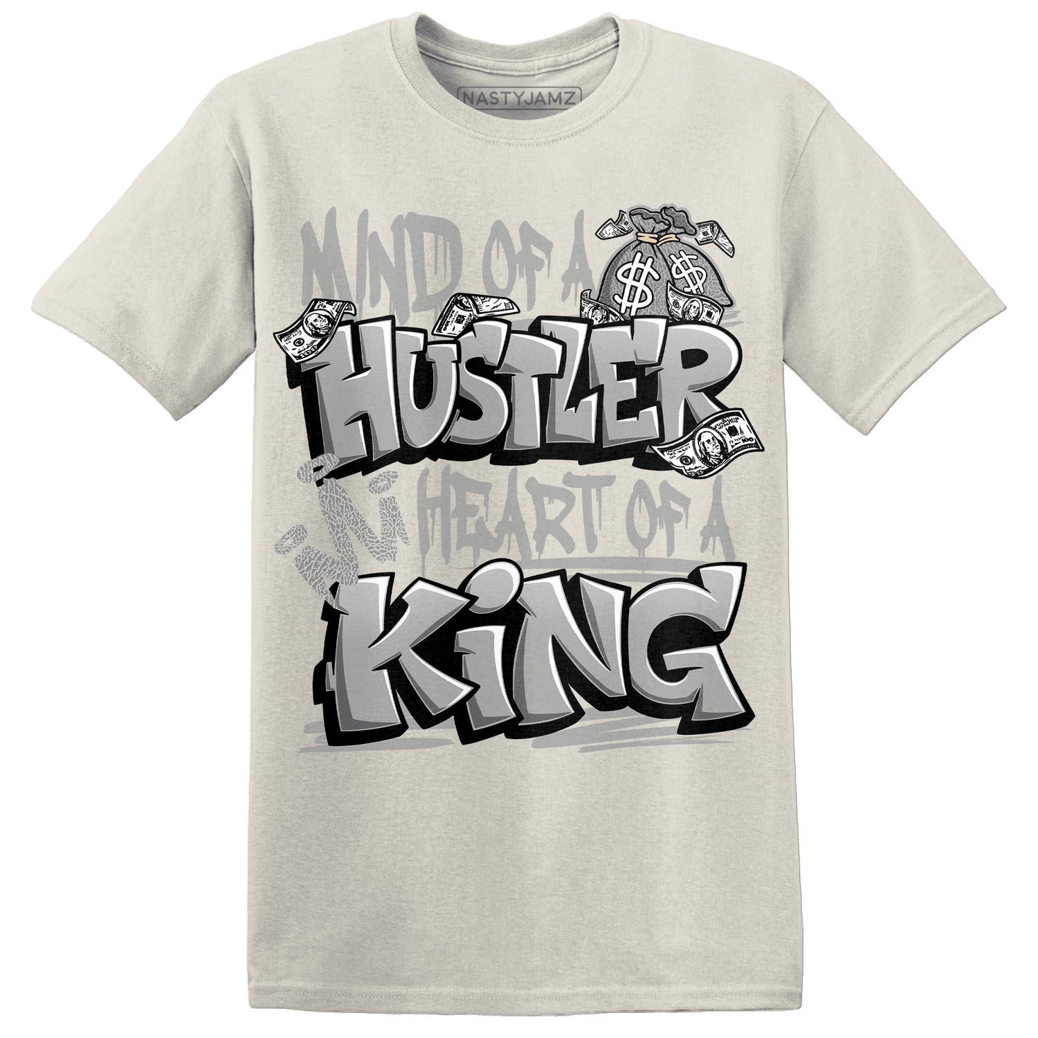 Craft Ivory 3s T Shirt Match Hustler Heart King - NastyJamz
