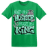 Green Glow 3s T Shirt Match Hustler Heart King - NastyJamz